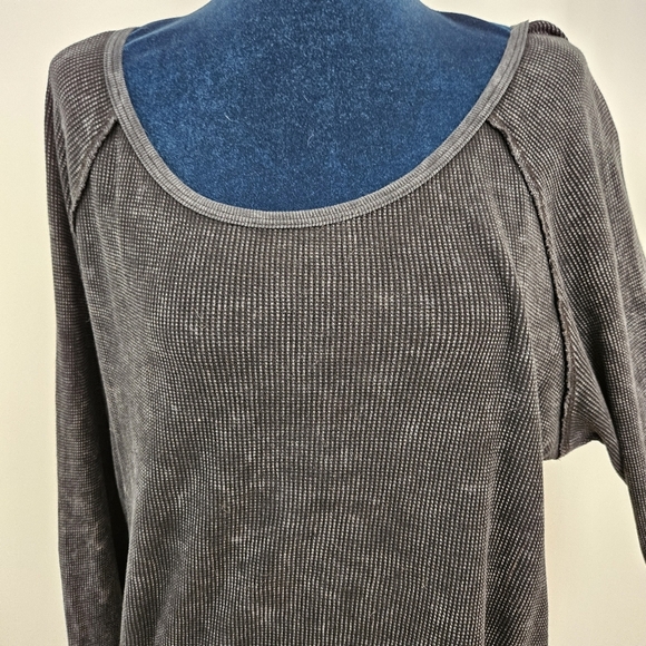 Able Thermal Shirt 1X Black Cuff Detail Size Tag Fabric Tag Removed - Picture 3 of 7